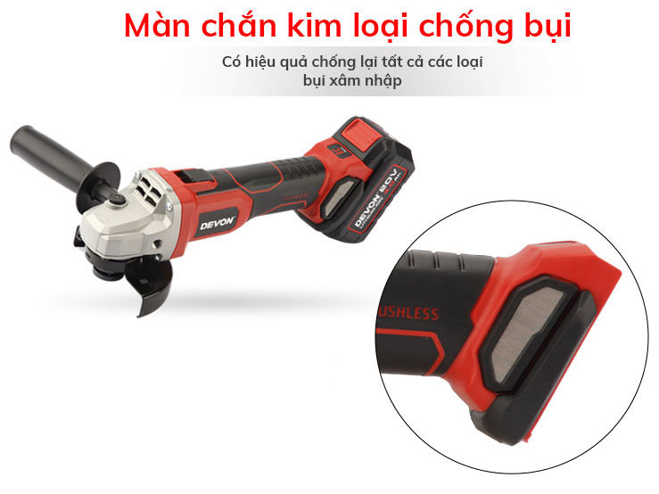 Máy mài góc Devon 2903-Li-20AG100-52 - 100mm