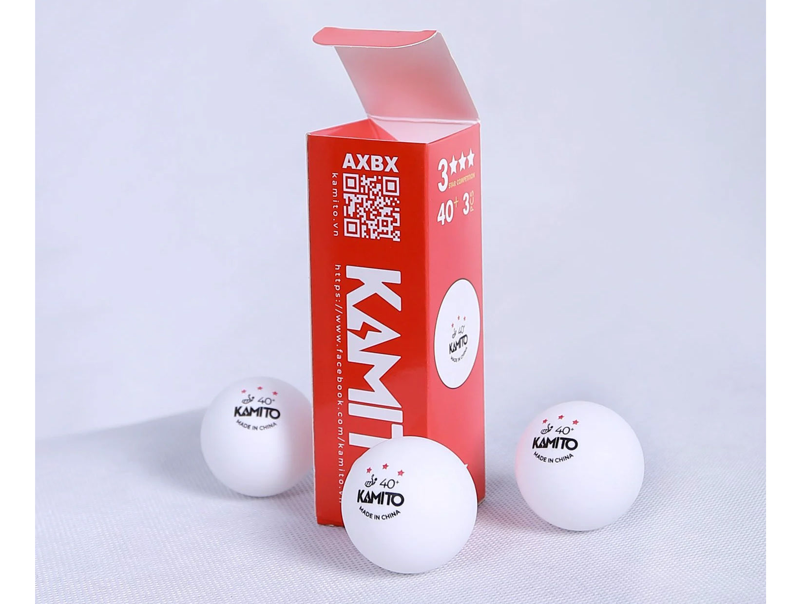 Quả bóng bàn Kamito 3 sao (3 quả/hộp)