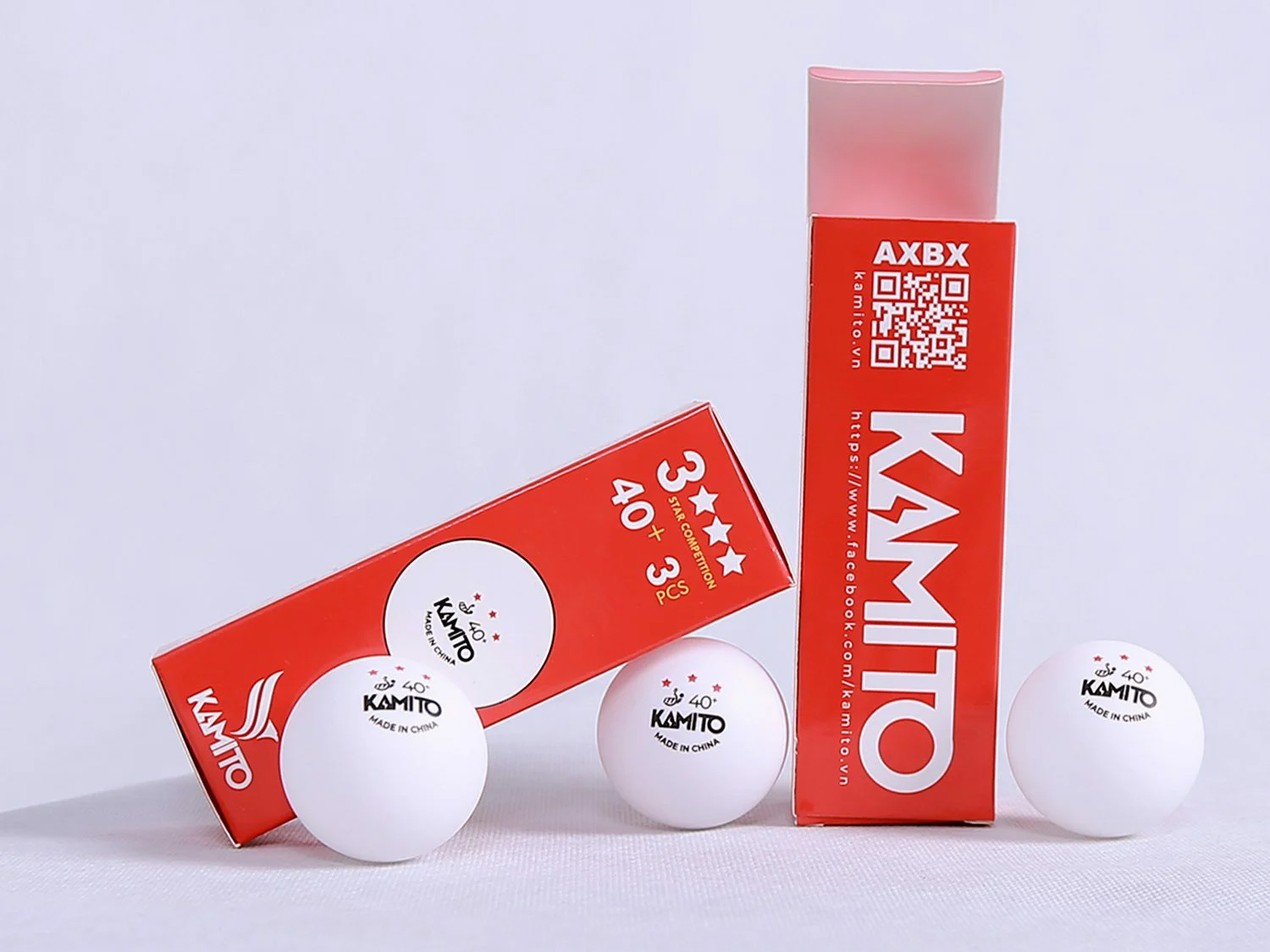 Quả bóng bàn Kamito 3 sao (3 quả/hộp)