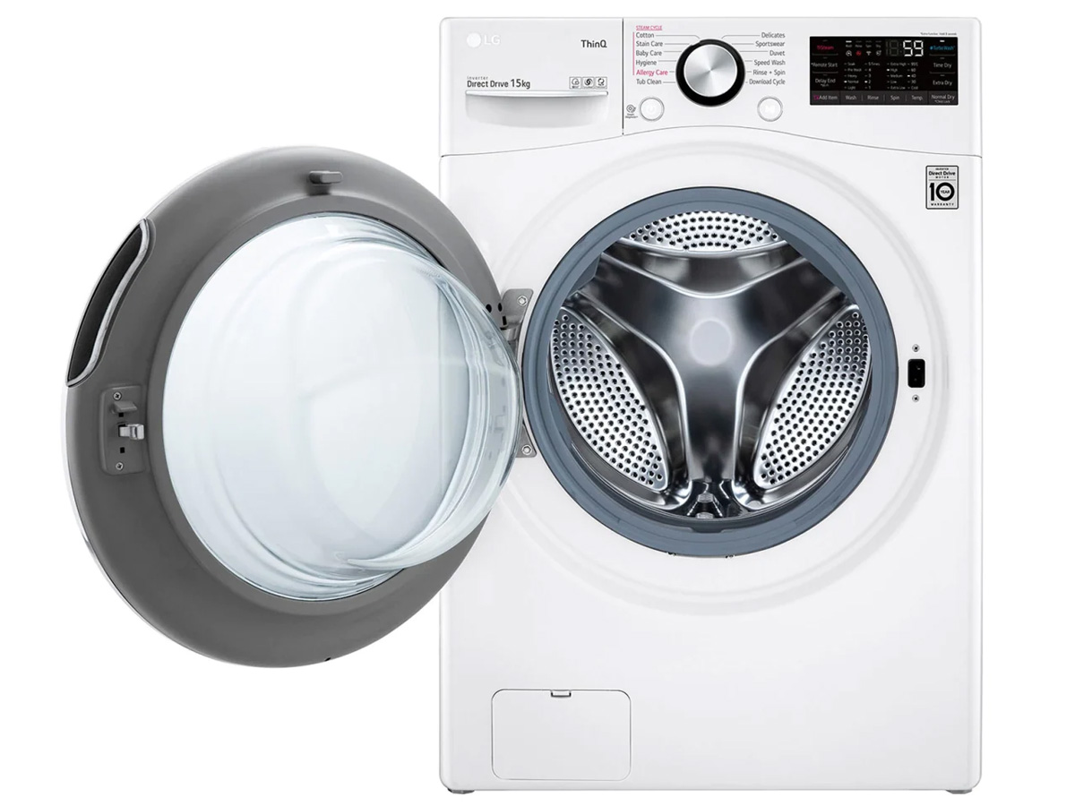 Máy giặt lồng ngang LG 15kg AI DD Inverter F2515STGW