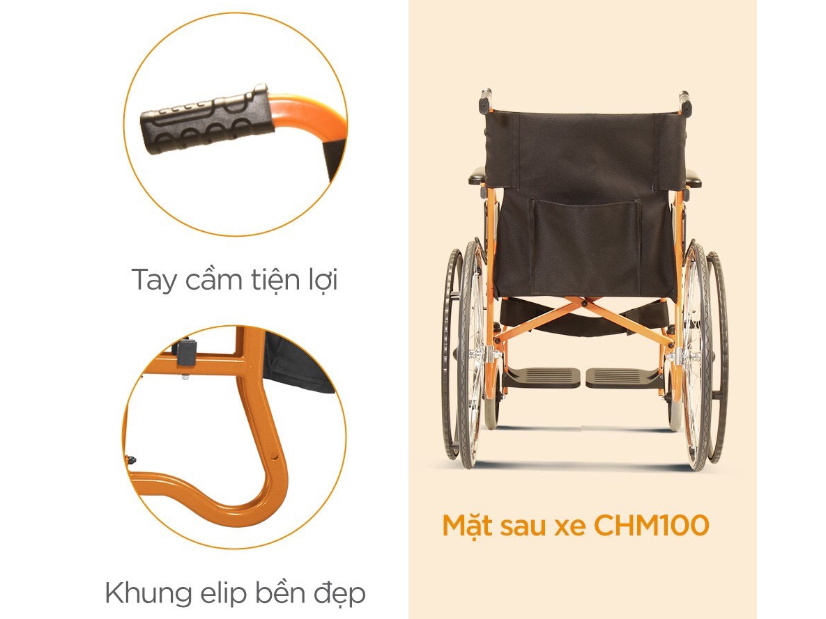 Xe lăn sắt Karma Champion 100 (CHM100)