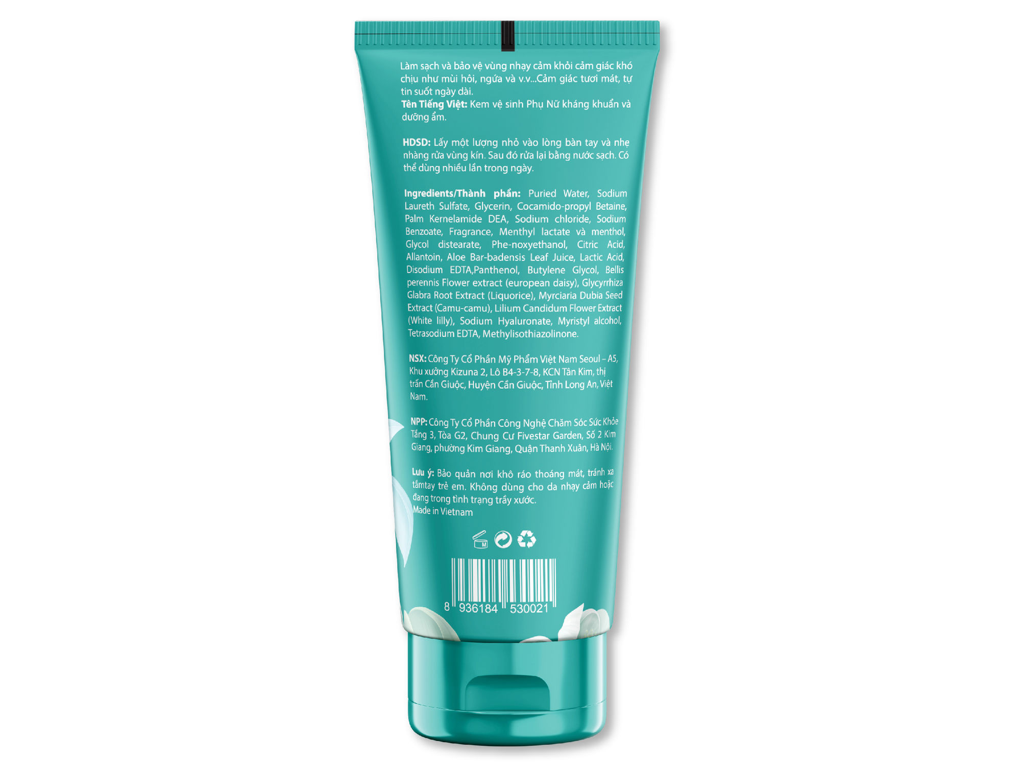 Dung dịch vệ sinh phụ nữ BeUCare kháng khuẩn và dưỡng ẩm vùng kín - Feminie Hygiene Cream