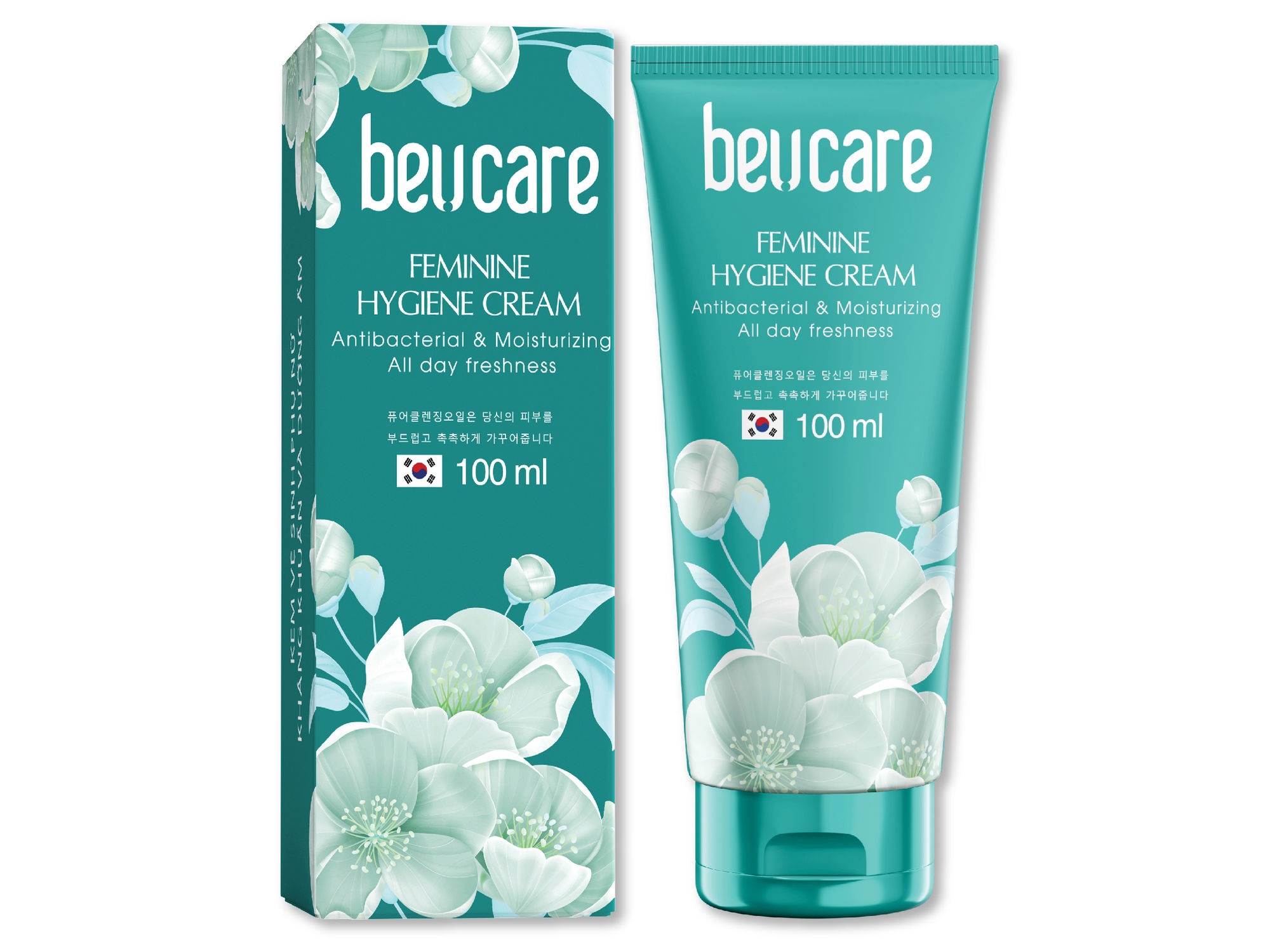 Dung dịch vệ sinh phụ nữ BeUCare kháng khuẩn và dưỡng ẩm vùng kín - Feminie Hygiene Cream