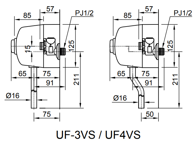 Van xả tiểu nam Inax UF-3VS