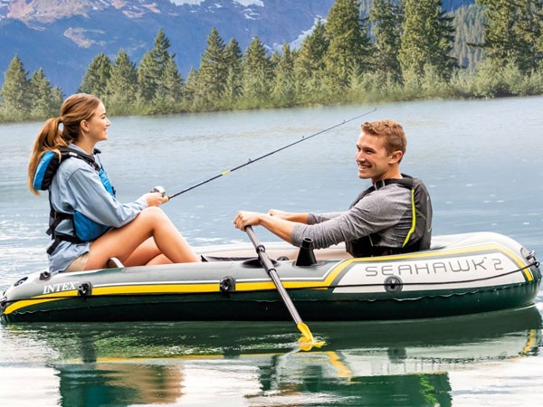 Thuyền bơm hơi 2 người Intex 68347 - tặng bơm tay, miếng vá, mái chèo