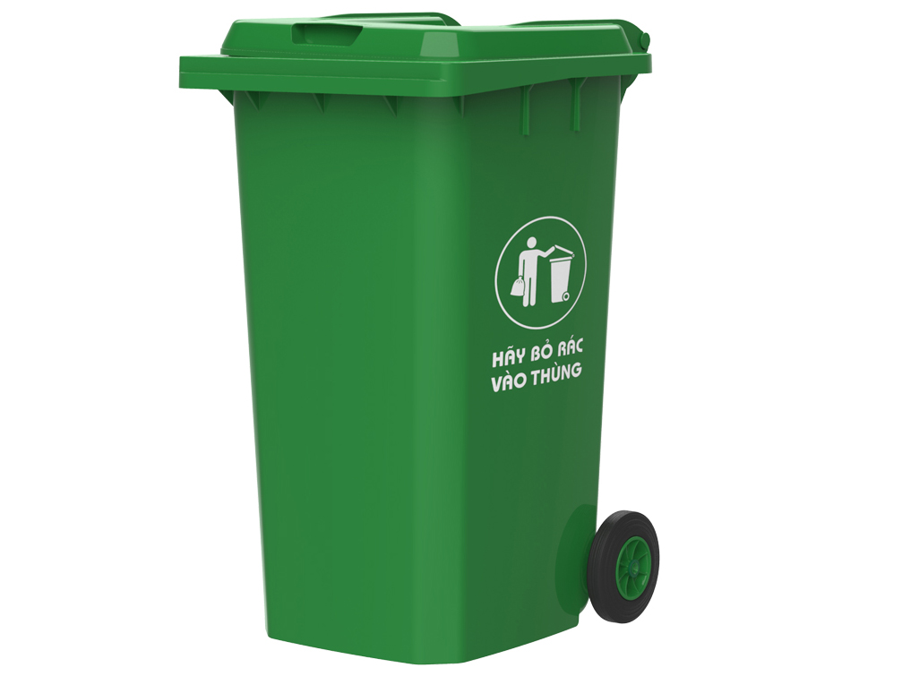 Thùng rác Duy Tân nắp kín 120 lít