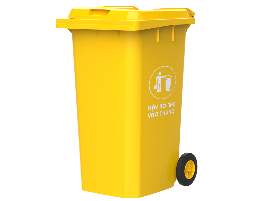 Thùng rác Duy Tân nắp kín 240 lít