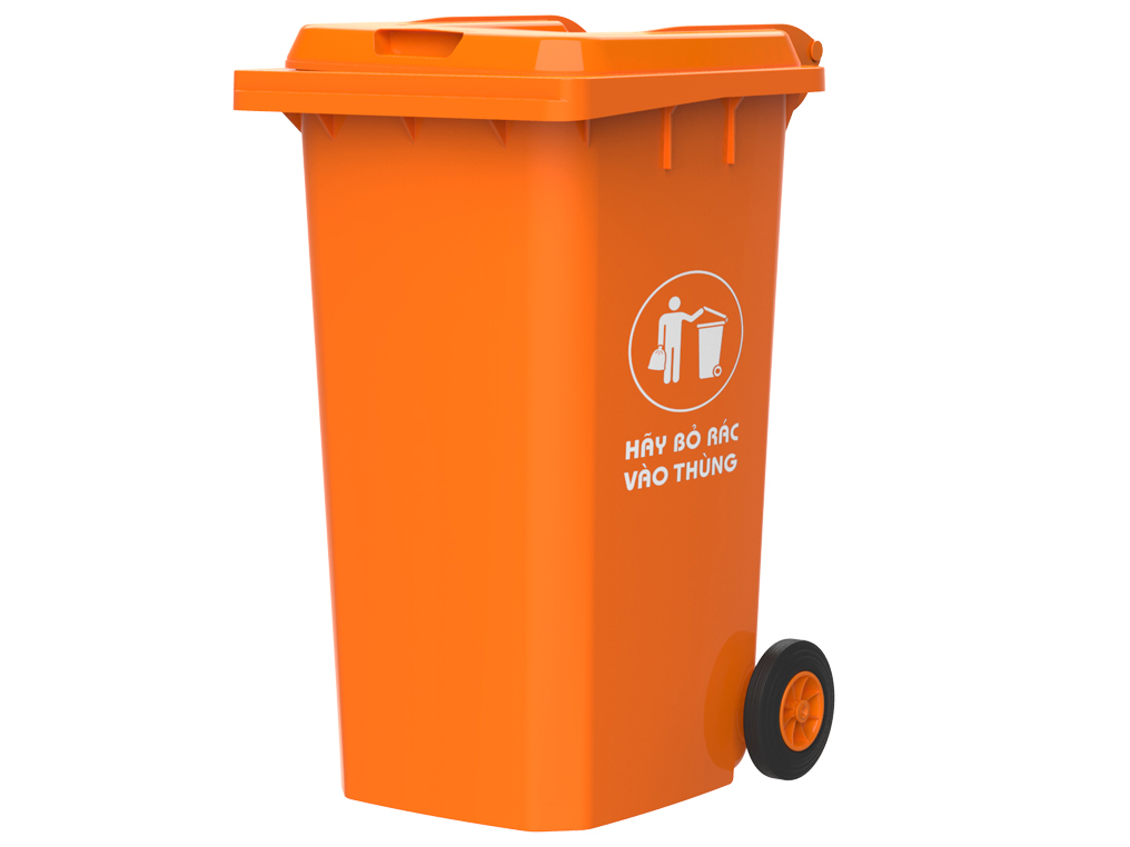 Thùng rác Duy Tân nắp kín 240 lít