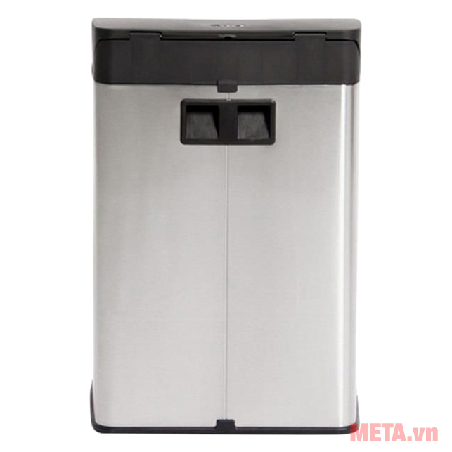 Thùng rác inox đạp vuông nhỏ Fitis SPS1-901 15 lít (bạc)