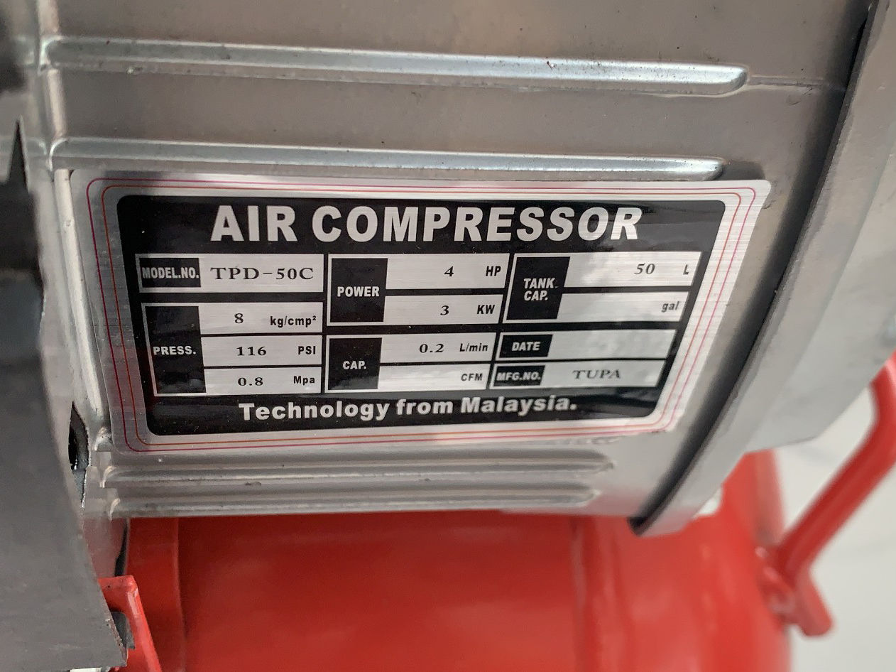 Máy nén khí Titan TPD-50C (4HP, 50 lít)