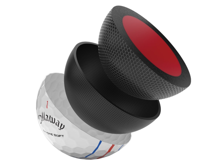 Bóng golf Callaway Chrome Soft Triple Track