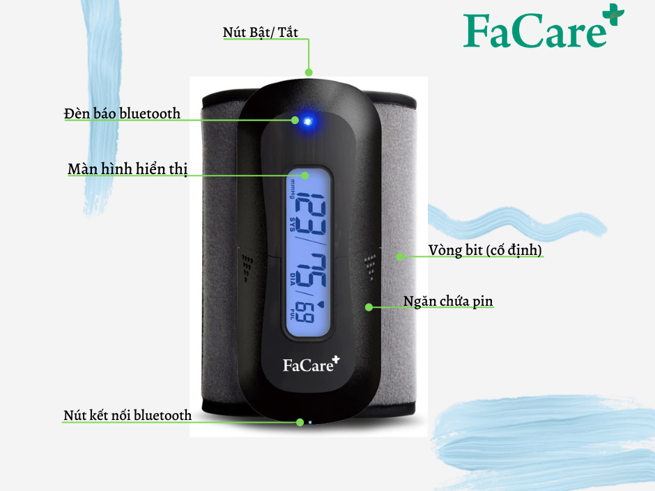 Máy đo huyết áp bắp tay Bluetooth FaCare FC-P188 (TD-3140)