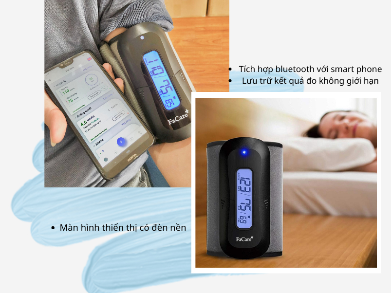 Máy đo huyết áp bắp tay Bluetooth FaCare FC-P188 (TD-3140)