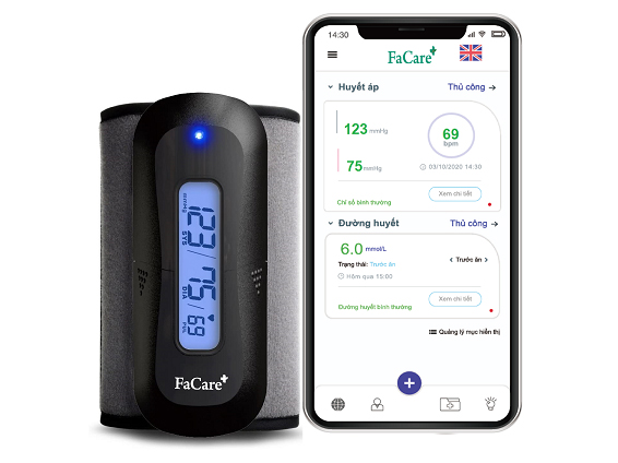 Máy đo huyết áp bắp tay Bluetooth FaCare FC-P188 (TD-3140)