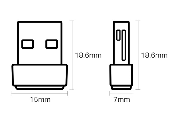 Bộ chuyển đổi USB Wi-Fi băng tần kép TP-Link Archer T2U Nano