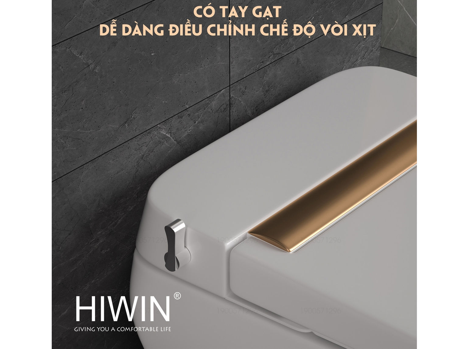 Bồn cầu két nước âm Hiwin MT-240