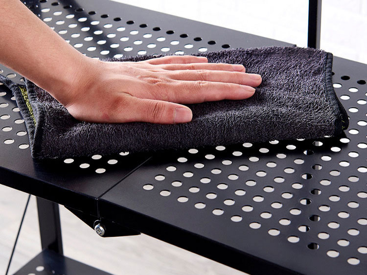 Kệ để đồ gấp gọn đa năng sơn đen cao cấp 4 tầng Vando