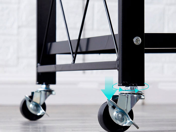 Kệ để đồ gấp gọn đa năng sơn đen cao cấp 4 tầng Vando