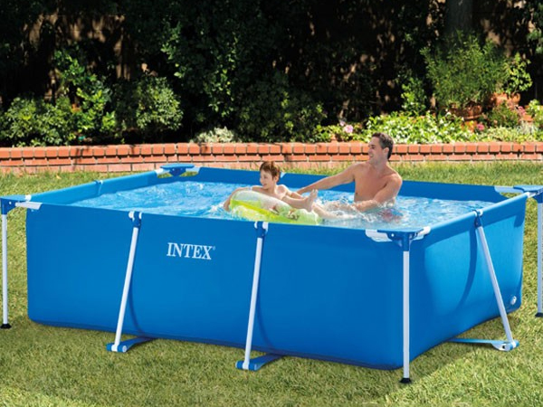 Bể bơi khung kim loại chữ nhật 300cm x 200cm x 75cm cao cấp Intex 28272