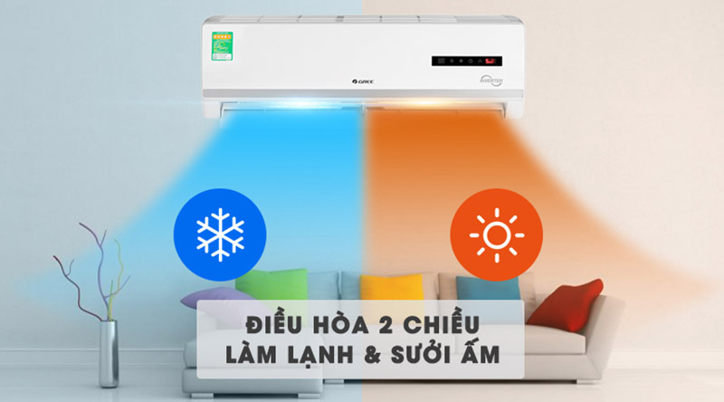 Điều hòa 2 chiều Gree Inverter 12.000 BTU GWH12WA-K3D9B7I (Gas R410A)