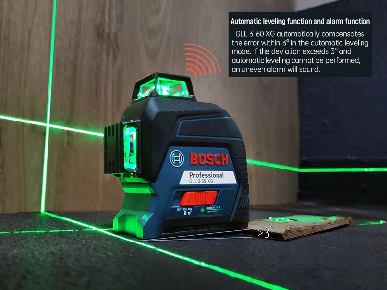 Máy cân mực laser Bosch GLL 3-60 XG (tia xanh)