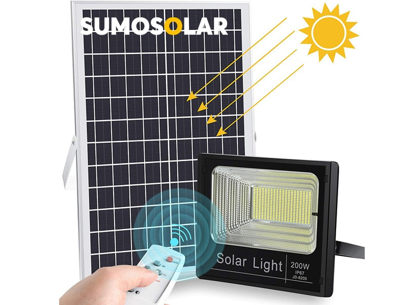 Đèn pha năng lượng mặt trời công suất lớn JM-T200 - TN08 (200W)