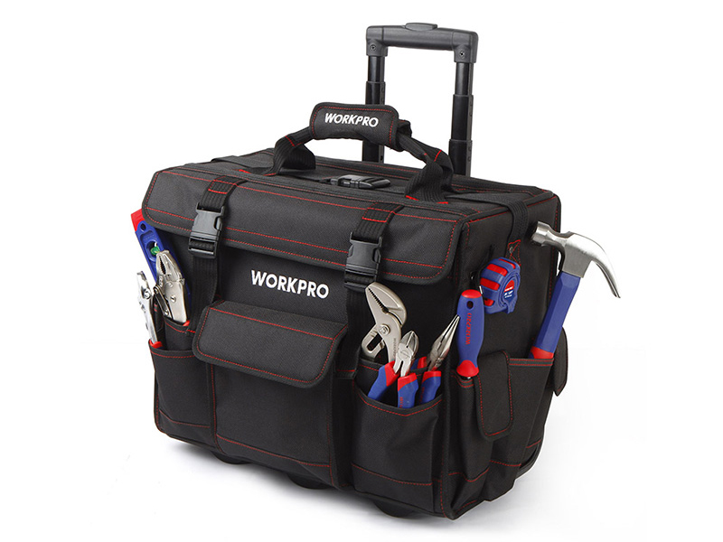 Bộ dụng cụ 176 chi tiết với xe đẩy túi Workpro W009029
