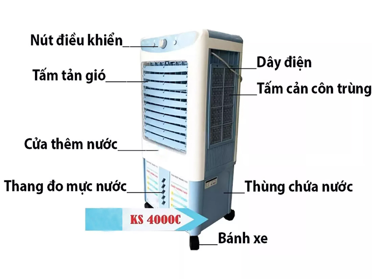Quạt làm mát Schmidt KS-4000C (40 lít)