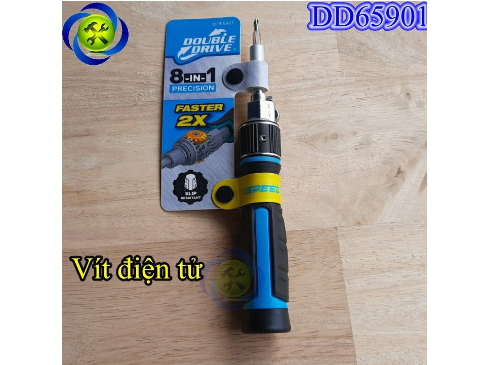Tua vít điện tử đổi đầu 8 trong 1 Double Drive DD65901