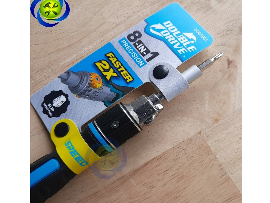 Tua vít điện tử đổi đầu 8 trong 1 Double Drive DD65901