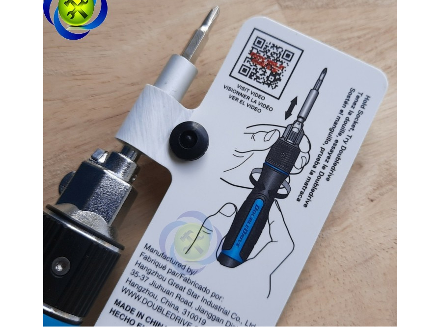 Tua vít điện tử đổi đầu 8 trong 1 Double Drive DD65901