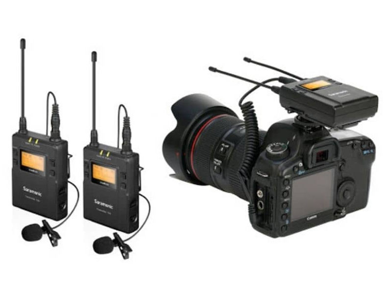 Mic thu âm phỏng vấn dùng cho máy ảnh, máy quay Saramonic UwMic9 Kit2