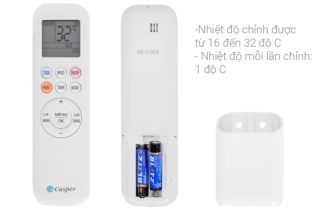 Máy lạnh Casper Inverter 1 chiều 9000BTU GC-09IS32