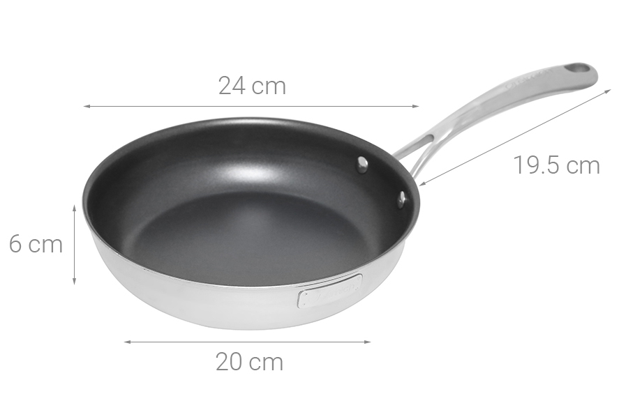 Chảo inox cao cấp đáy liền Elmich Tri-Max 2353738 (24cm)