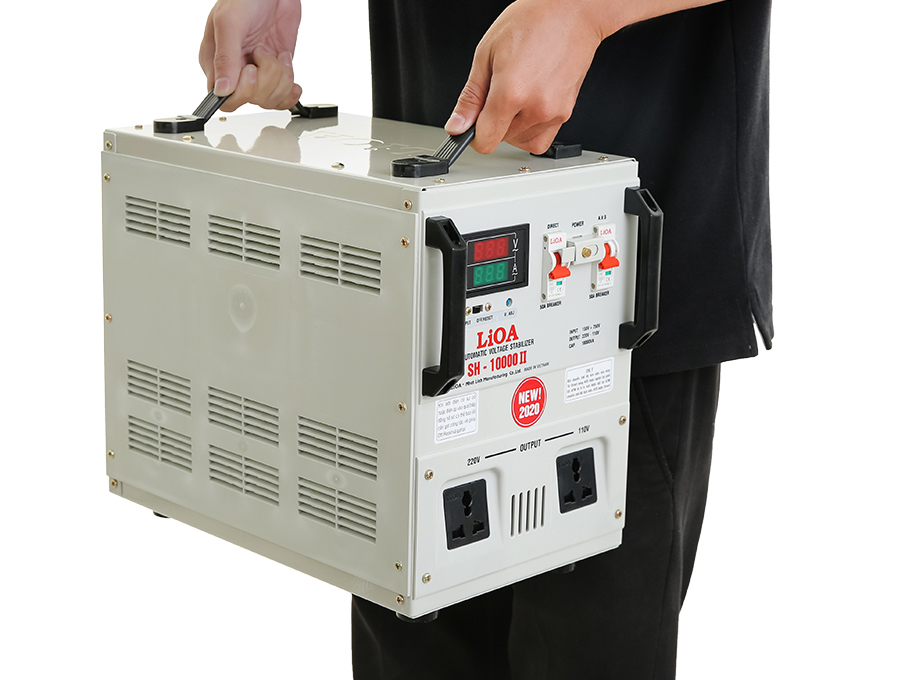 Ổn áp 1 pha Lioa 10KVA SH 10000II (dải điện áp đầu vào 150V - 250V)