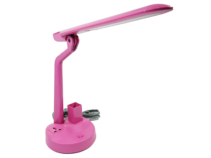 Đèn bàn học bóng led 7W Lioa 02BD-DM (Có hộp đựng bút, ổ cắm đa năng, ánh sáng đổi màu)