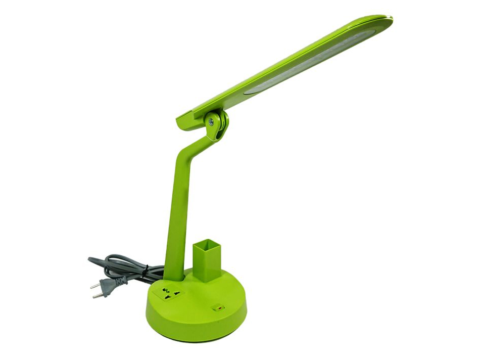 Đèn bàn học bóng led 7W Lioa 02BD-DM (Có hộp đựng bút, ổ cắm đa năng, ánh sáng đổi màu)