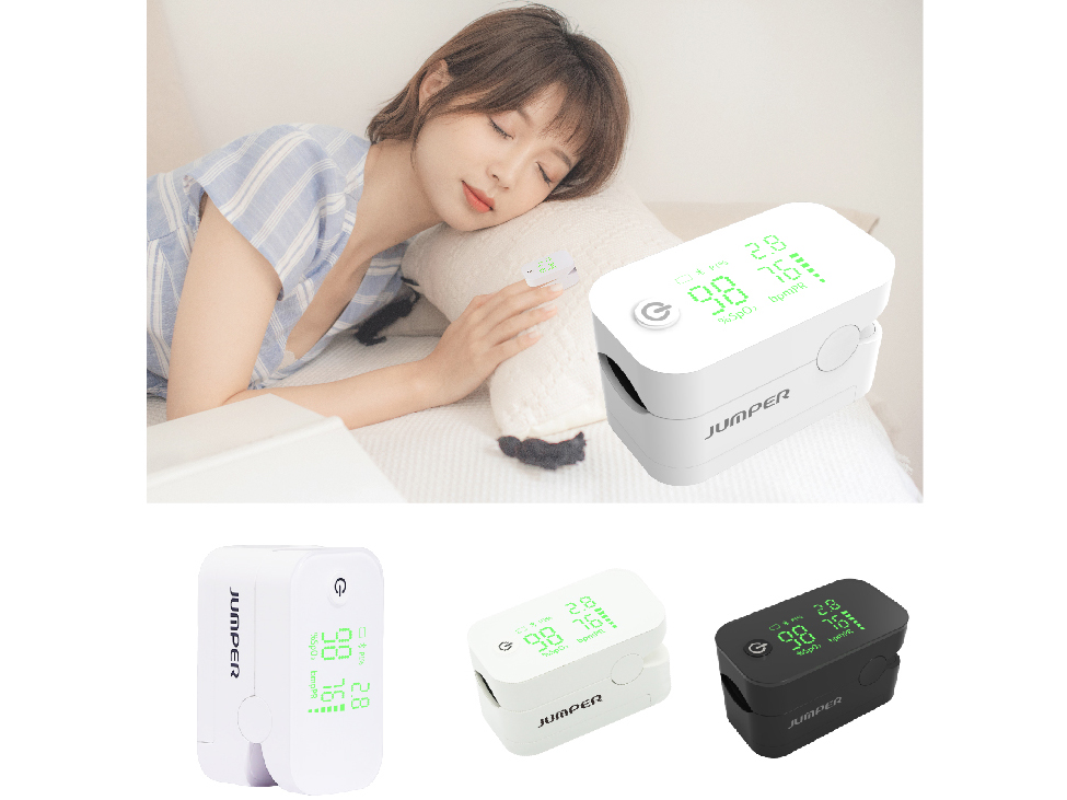 Máy đo nồng độ oxy và nhịp tim Jumper JPD 500G (Màn hình Led, kết nối bluetooth)