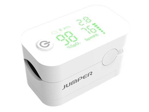 Máy đo nồng độ oxy và nhịp tim Jumper JPD 500G (Màn hình Led, kết nối bluetooth)