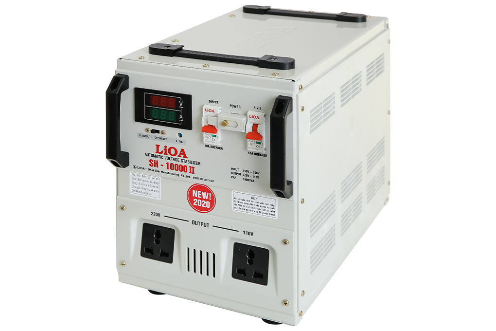 Ổn áp 1 pha Lioa 10KVA SH 10000II (dải điện áp đầu vào 150V - 250V)