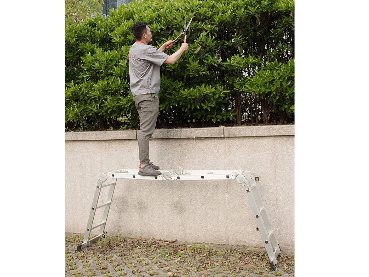 Thang nhôm gấp 4 đoạn DIY TLG-3D