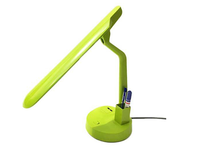 Đèn bàn học bóng Led 7W Lioa 02DD (có chân sạc USB, hộc bút)