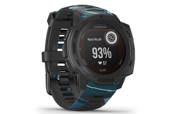 Đồng hồ thông minh Garmin Instinct Solar (Phiên bản lướt sóng) 010-02293-74