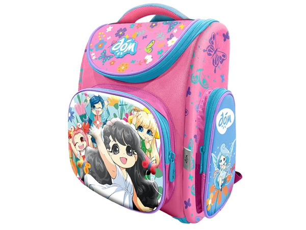 Balo chống gù Lớp học mật ngữ Đóm Active Pink A-BL11002