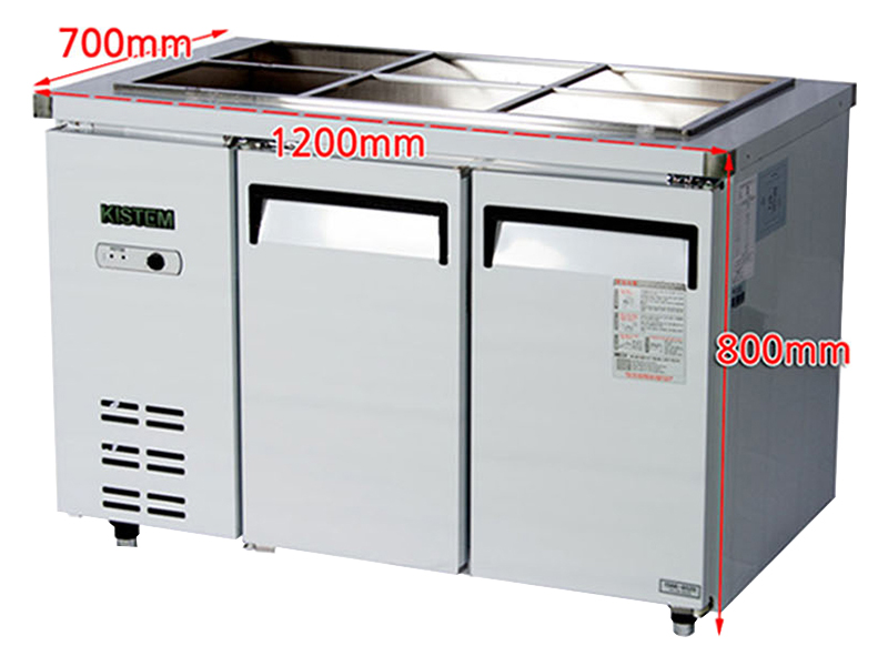 Tủ khay lạnh Salad 1200mm Kistem KIS-XDB12R - 294 lít