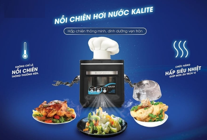 Nồi chiên không dầu hấp hơi nước là gì?