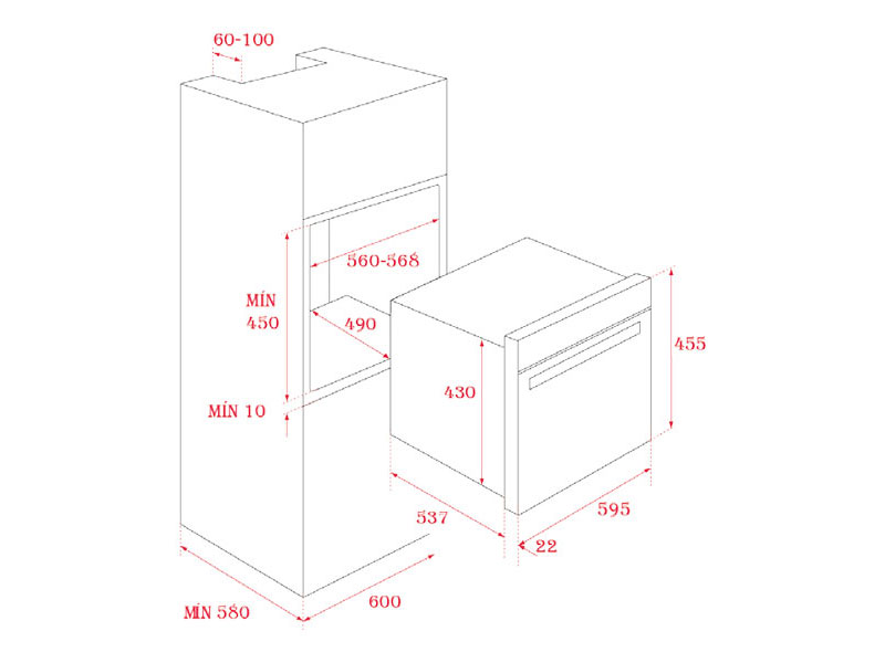 Lò vi sóng âm Teka MLC 844 (44 lít)