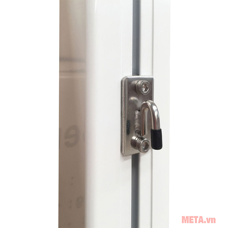 Trụ tennis chôn nòng ống nhôm vuông tăng đơ ngoài S25214