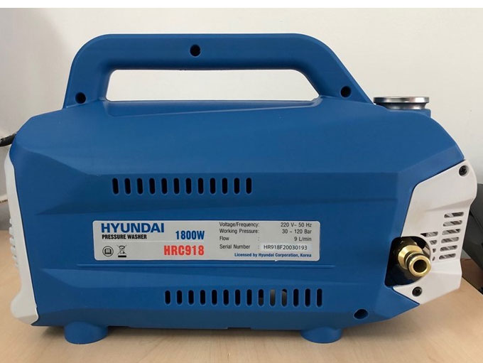 Máy xịt rửa xe chỉnh áp 1800W Hyundai HRC918