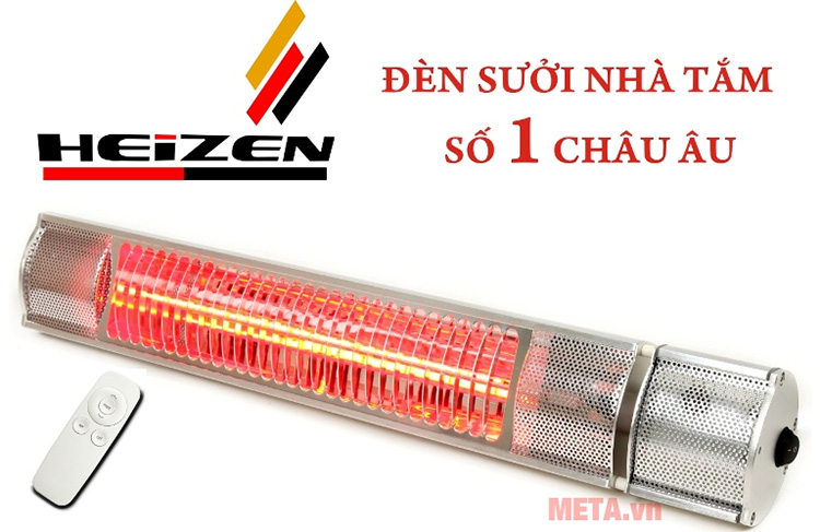 Đèn sưởi nhà tắm không chói mắt có điều khiển Heizen HEIT-R